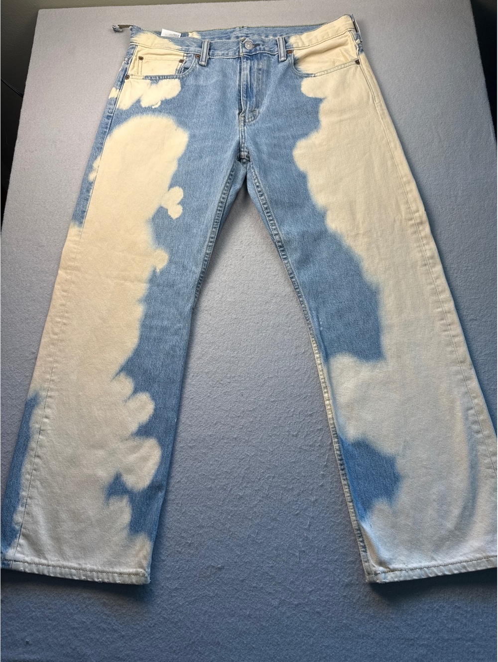 Levi's Two-Tone Bleached Denim Jeans